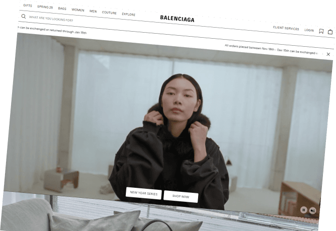 Balenciaga E-Shop
